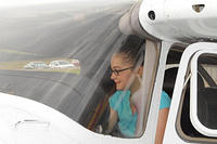 Kids in plane